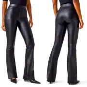 Spanx Leather-like Flare Pants - Luxe Black