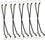Ipetboom 10Pcs High Elasticity Bungee Cords with Hooks for Luggage Fixing Portable Pack Strap for Travel and Outdoor Activities Durable Elastic Rope for Secure Fastening