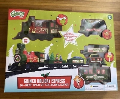 The Grinch Holiday Express Train 36 piece Collectors Edition “NEW”