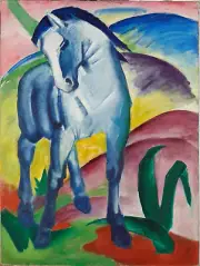 Franz Marc - Blue Horse I Giclee Fine Art Print on Canvas Wall Decor 36"