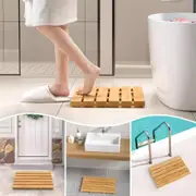 Clevinger Bamboo Bath Duck Board,Shower Mat,Bathroom Mat 53 x 35.5 x 2.5 cm