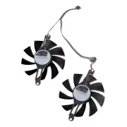 4 Pin 4 Wires Coolers Fan Graphics Card Cooling VGA Fan for Radeon 580 RX5500