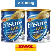 2 X Abbott Ensure Gold Vanilla 800g for Middle-Age & Elderly (Express Shipping)