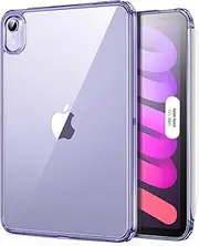 ESR for iPad mini 7 A17 Pro Case, iPad mini 7th/6th Gen Case (2024/2021), Slim, Light, Shock and Drop Protection, Yellowing Resistant, Hard Back, Supports Pencil Pro & Pencil(USB-C), Purple Clear