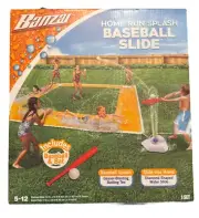 BANZAI 14ft x 14ft Homerun Splash Baseball Slide Slip Slide Water Fun Outdoors