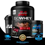 MuscleTech IsoWhey 100% WPI Isolate 5lbs (2.3kg), 2 Flavours, plus free Creactor