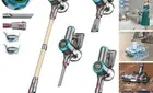 Cordless Vacuum Cleaner, 550W 45KPA 60 Mins Runtime Vacuum Cleaners for Home