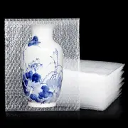 50PCS Clear Bubble Out Bag 12" X 16", Large Bubble Pouches Bag, Double Wall Shoc