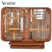 8/32pcs Manicure Set Professional Pedicure Kit Nail Scissors Grooming Kit Stainl