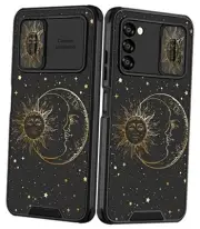 Case Sun and Moon Stars for Girls Women for Samsung Galaxy A03S Sun Moon Star