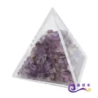 在飛比找momo購物網優惠-【鑫運來】紫水晶金字塔擺件(4cm)