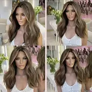 Vietnamese Remy Human Hair 5x5 Lace Closure Glueless Wig Highlighted Short Bob 13x4 Lace Front Wig Hair Wavy Blonde Colored Wig with Baby Hair Pre-Plucked Fo