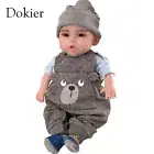 18.5 in Full Silicone Reborn Baby Boy Doll Girl Doll Lifelike Newborn Baby Gifts