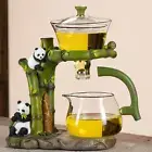 Lazy Kungfu Tea Pot Set Borosilicate Glass Tea Set for Office Reception