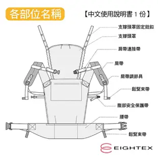 日本Eightex-日本製 CARRY FREE腰帶型二用式背巾(2色任選)4個月以上寶寶