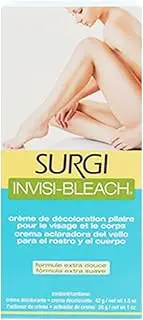 Surgi Invisi-Bleach Face & Body Hair Bleaching Cream 1.5 oz