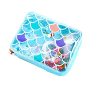 2Pcs Cute Transparent Cosmetic Case Girl Bathroom Travel Clear Plastic PVC Travel Cosmetic Make Up Bag Toiletry Bag