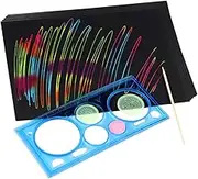 BRIGHTFUFU 1 Set Creative Scraping Painting Cards Scratch Painting Papers with Stick for DIY Art Activities Stimulate Creativity and Parent Bonding Random Colors Random Color