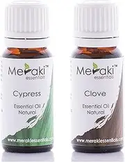 Meraki Essentials Root Chakra (Mooladhara Chakra) 100% Pure|Natural|Essential Oil Set - Cypress|Clove10 ML Each|Assists in Grounding|