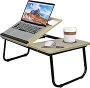 Foldable Laptop Stand Desk Table Tray Bed Study Portable Adjustable Lapdesk, Breakfast Bed Serving Tray, Portable Mini Picnic Desk