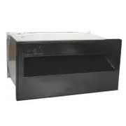 Velox 230mm Super Deluxe Back Open Black Letterbox