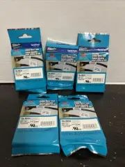 5 BROTHER P TOUCH TZEFX231 FLEXIBLE CABLE / WIRE TAPE WHITE