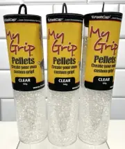 FastCap 02140 100G My Grip Pellets for Hand Tools, Clear 3 Containers 100g Each