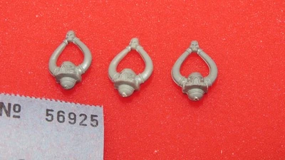 Games Workshop Warhammer 40k Chaos Space Marines Heads Bits x3 New OOP OOP 1990s