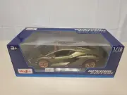 Maisto Lamborghini Sian FKP 37 1/18 Special Edition Diecast Model Green Gold