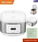 Rice Cooker 8 Cup, LED Display, Touch Control, Non-Stick Pot, Quick Cook, Kee...