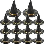 BESPORTBLE 72Pcs Plastic Witch Hats Mini Halloween Wizard Hat for DIY Crafts Bottle Toppers Halloween Party Supplies