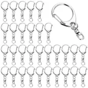 50 pcs Lobster Clasp Key, Keychain Clip, Swivel Clasps Lanyard Snap Hook, DIY...
