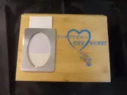 Cremation Urns Memorial Wooden Box Pet Small Pet Funeral with DIY Photo Frame