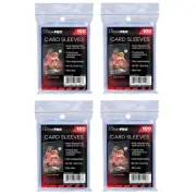 400 x Ultra Pro Soft Card Sleeves - Clear Penny Protector 4 Packs (PK 100)