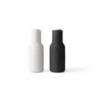 Menu Bottle Salt and Pepper Grinder 2 Pack - Ash and Carbon with Beech Lid