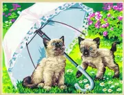 Canvas Antique Under on The Belle Umbrella 40x50cm