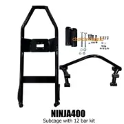 Kawasaki Ninja400 Stunt Cages Subcage with 12 bar Without Titanium Black Parts