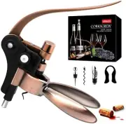 Wine Opener Kit With Foil Cutter,Wine Stopper And Extra Spiral Corkscrew Set