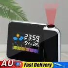 Digital LED Projector Desk Table Thermometer Hygrometer with Night Backlight
