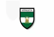 PATCH PATCHES EMBLEM IRON ON GLUE PRINT FLAG world crest andalusia