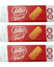 Lotus Kosher Biscoff Biscuit Cookies 250g Imported from Israel (Pack of 3)