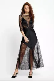 BNWT ALICE MCCALL BLACK BLACK BEAUTY MIDI DRESS - SIZE 6 AU/2 US (RRP $395)