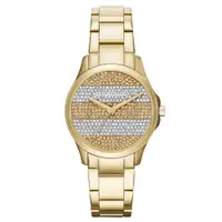 在飛比找PChome24h購物優惠-A│X Armani Exchange 迷人丰采時尚晶鑽腕錶