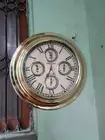 Clock 17" World Time Maritime Ship Wall Clock Nautical Home & Office Decor