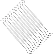 UTHCLO 20pcs Double-end Crochet Hooks for DIY Beading Embroidery Hooks Small Bead Needles Jewelry Making Tools Soft Grip Stainless Steel