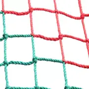 Red&Green Cubby House Scramble Net Rope Hammock Mesh Kid Climbing 6mm 5cm 150kg