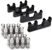 Set of 16 Hydraulic Roller Lifters with 4 Guides Trays 12595365 12499225 12551162 12569259 Compatible with GM Chevy 7.0L 6.2L 6.0L 5.7L 5.3L 4.8L V8