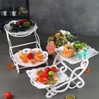 Dessert Exhibition Rack Foot Tray Cupcake Storage Stand Cake Display Plate