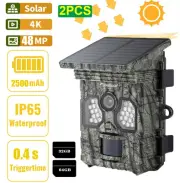 Usogood 4K Solar Trail Camera Wildlife Camera 48MP Hunting Game IR Night Visio
