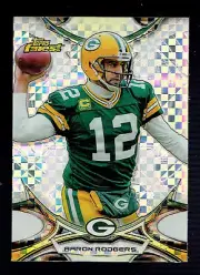 Aaron Rodgers 2015 Topps Finest Refractor #1 Green Bay Packers Silver